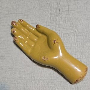 Green Hand Sculpture 9.5 Inches
